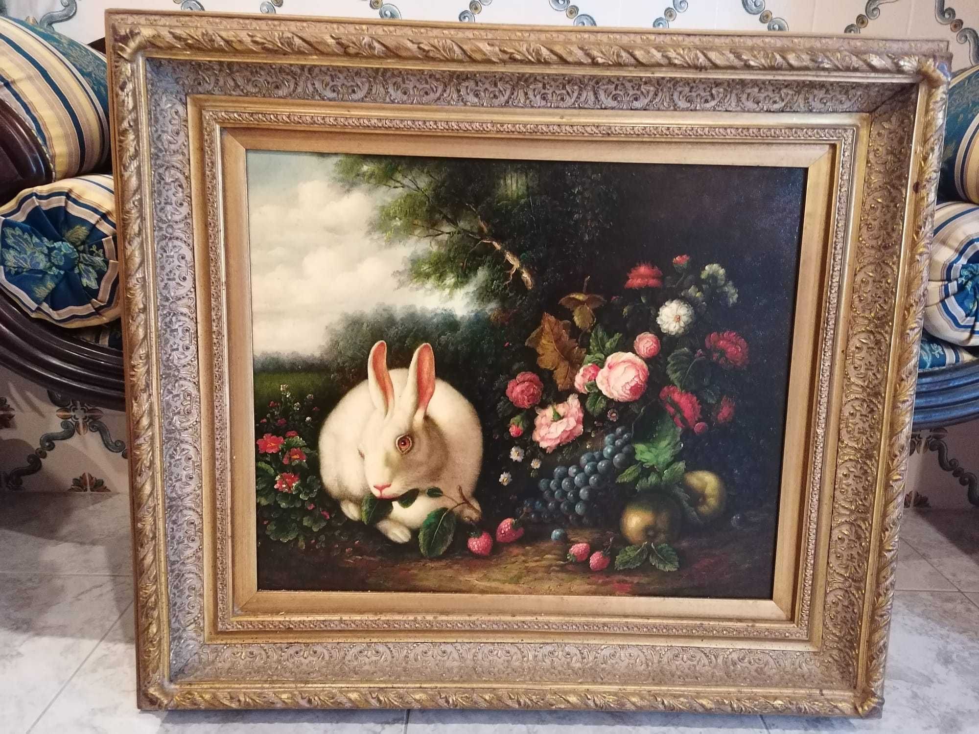 Quadro em óleo sobre tela - Origem USA