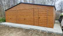 Garaz blaszany 8x6 ocynkowany profil zamkniety