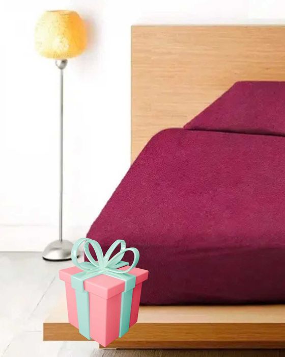 Простирадло махрове з наволочками 50х 70 см.