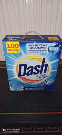 Niemiecki proszek Dash do białego 100 prań.