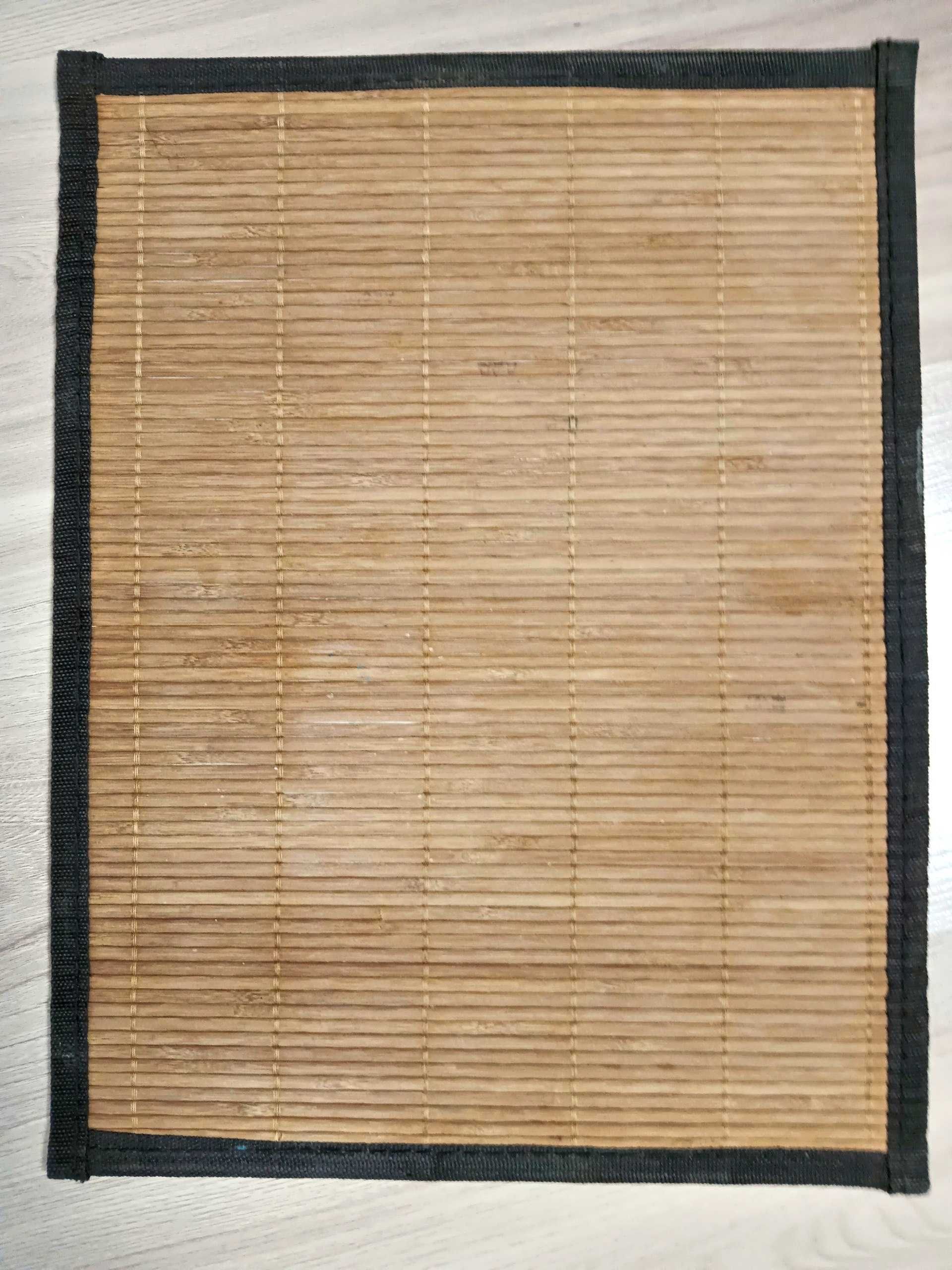 Mata podkładka pod talerz bambusowa na stół 2 sztuki 40x30 cm