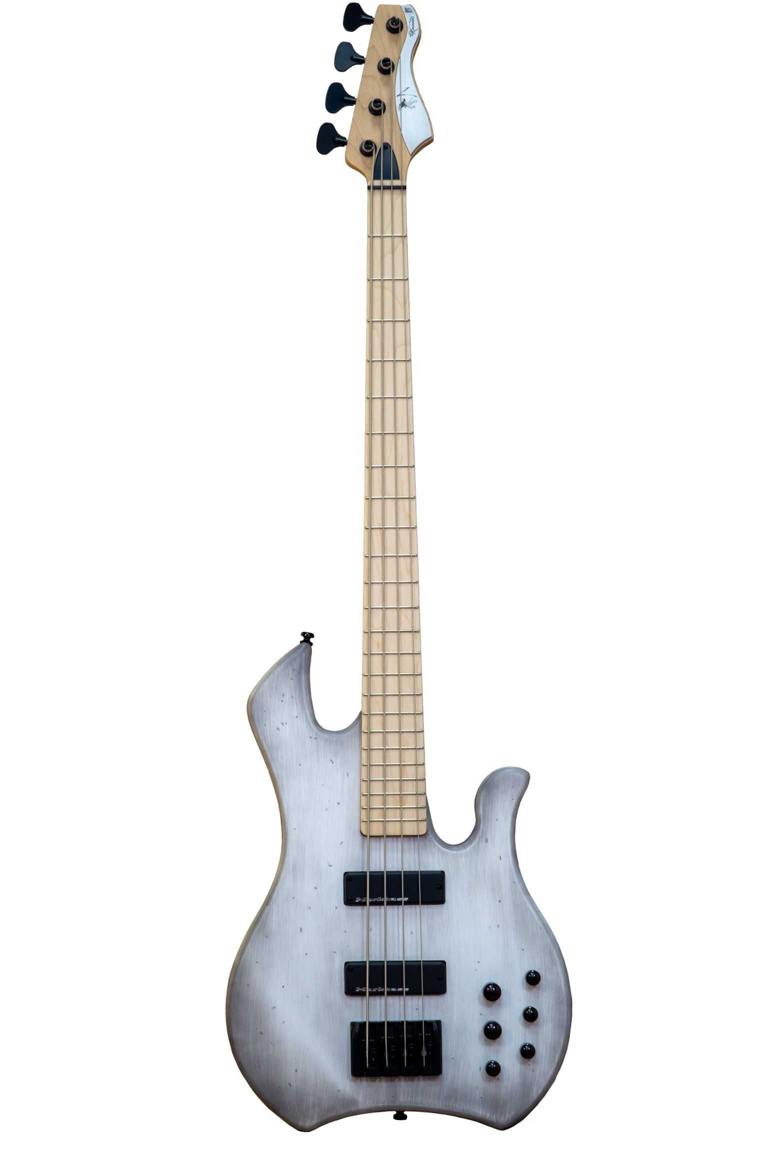 Nowa gitara basowa MB KIMANDU F1 OLD WHITE 4 BK MP