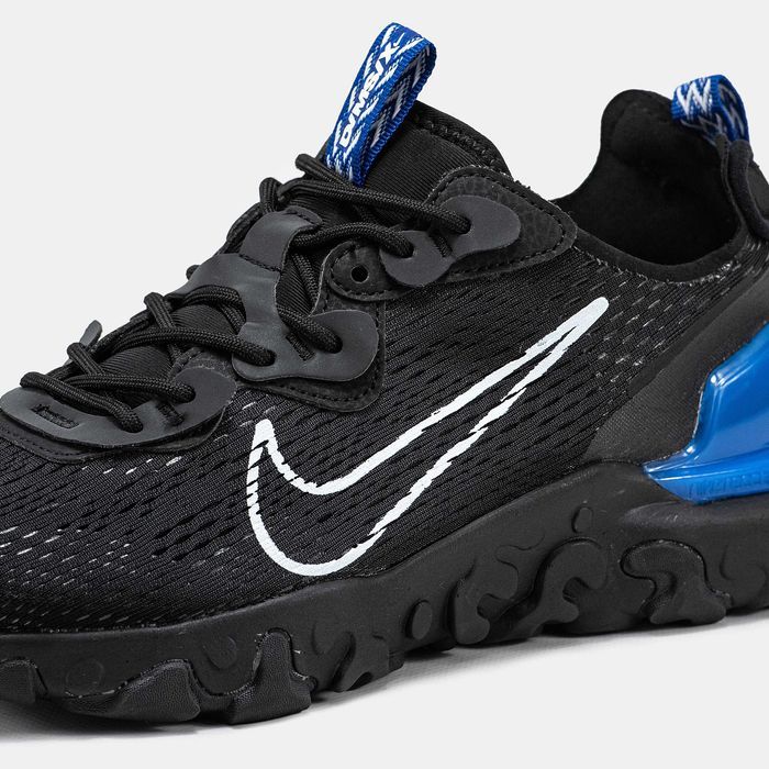 Кросівки Nike React Vision black/blue premium