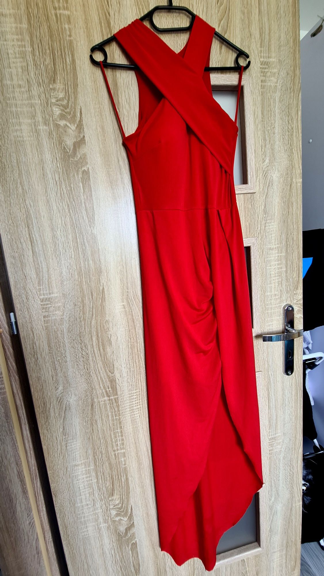 Sukienka czerwona długa xs/s
