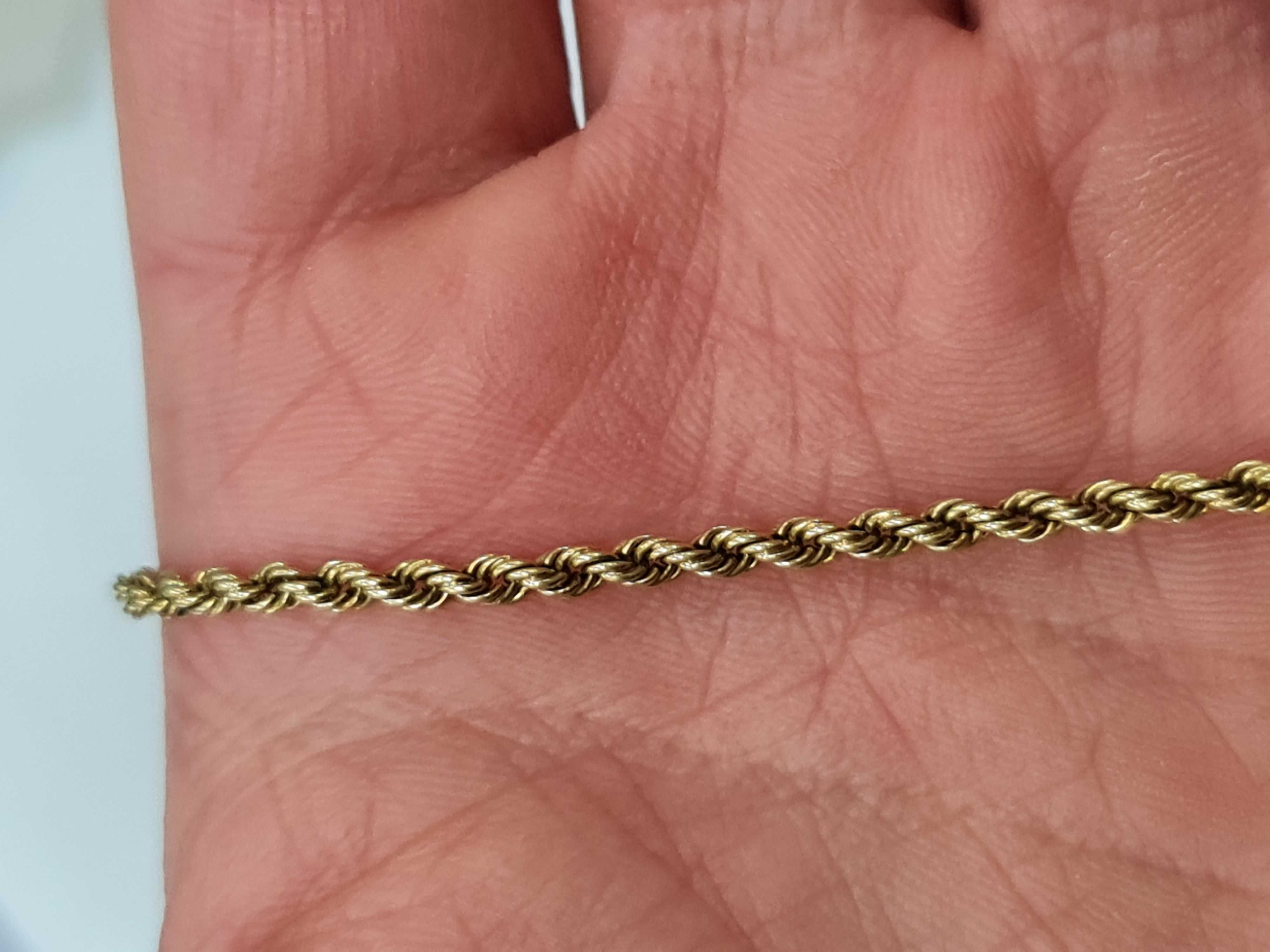 Ciekawa złota bransoletka damska/ 585/ 4.26 gram/ 19cm