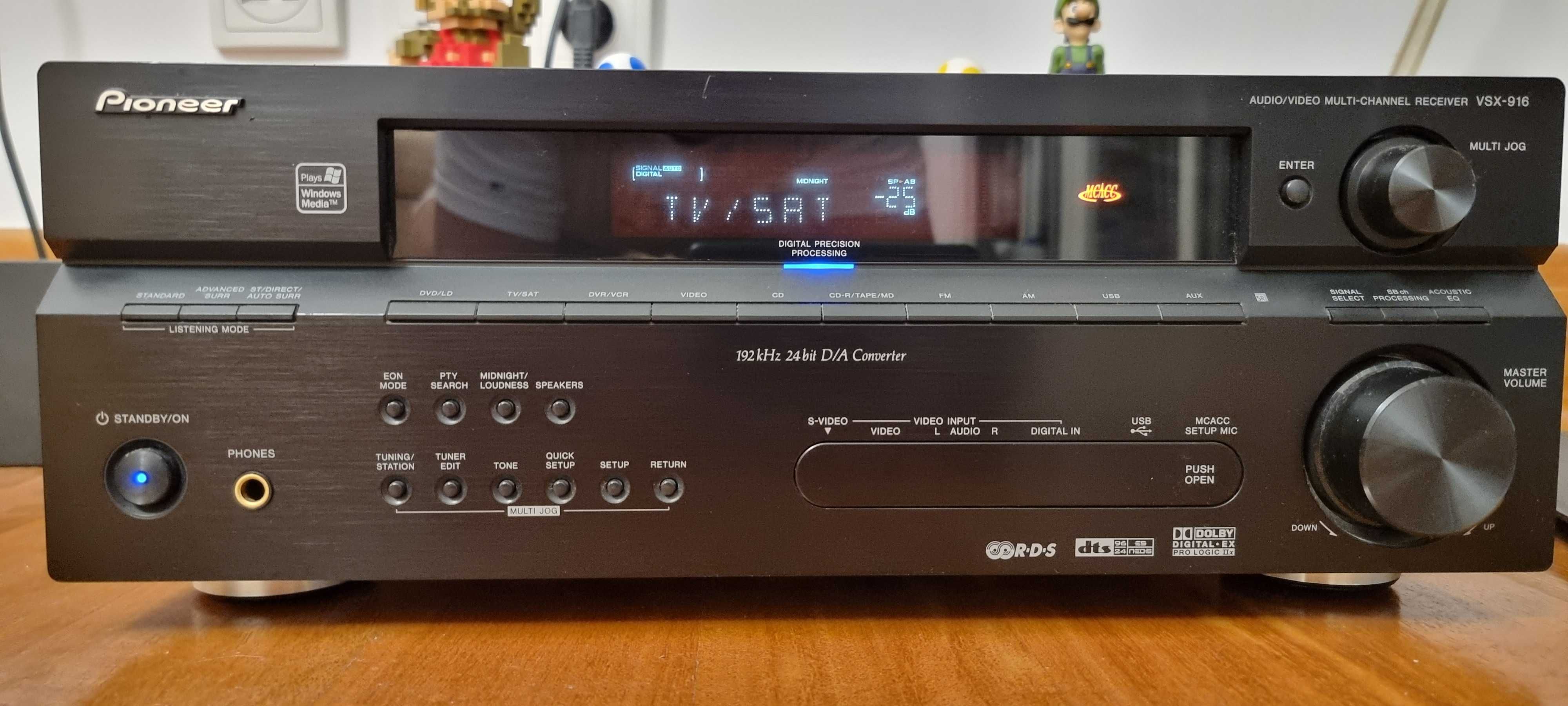 Amplituner AV Pioneer VSX-916 + DVD Pioneer DV-490V