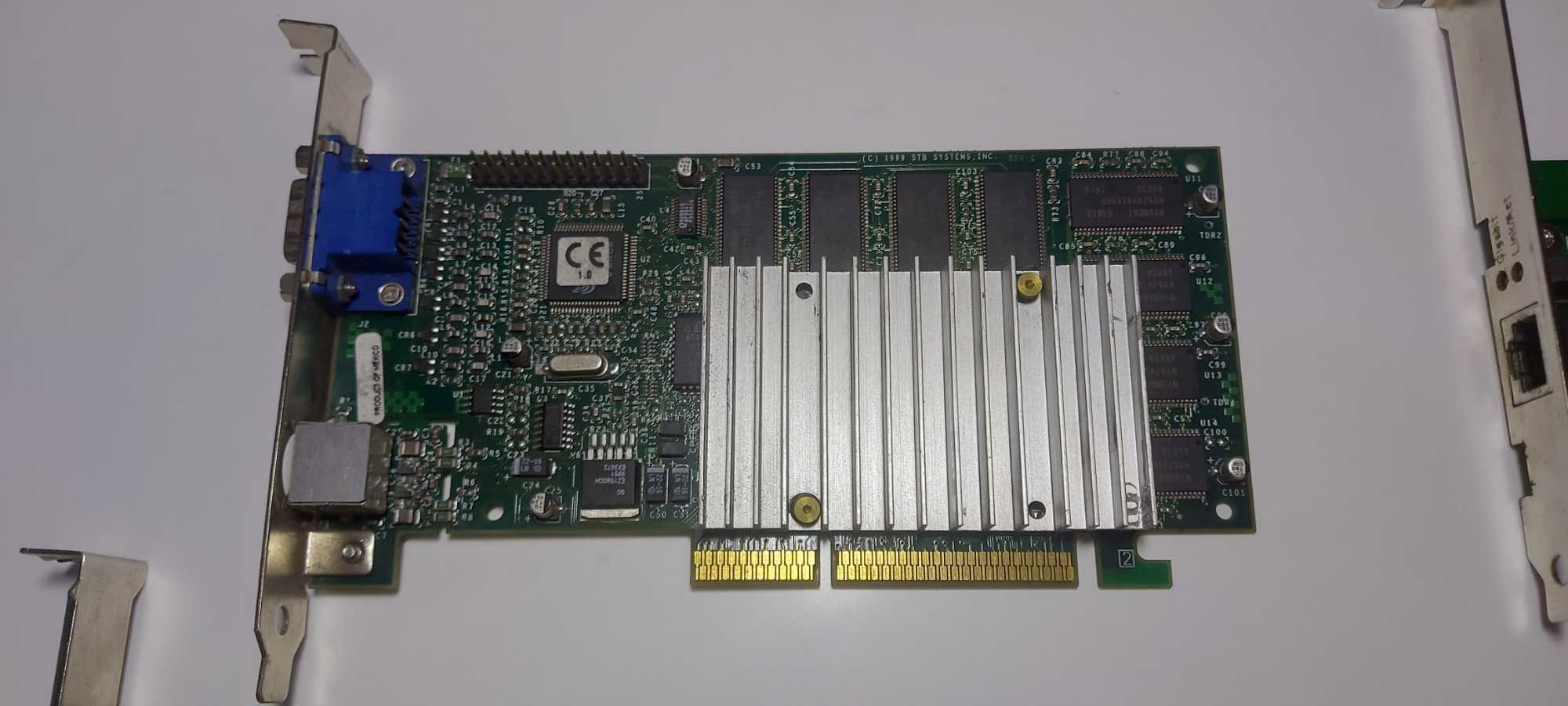 Компютерні старі відеокарти AGP 3Dfx Voodoo ASUS V9180 Trio64V FX5200