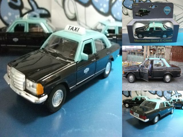 Mercedes-Benz 230E 1985  táxi do Porto  colecção Welly 1:38