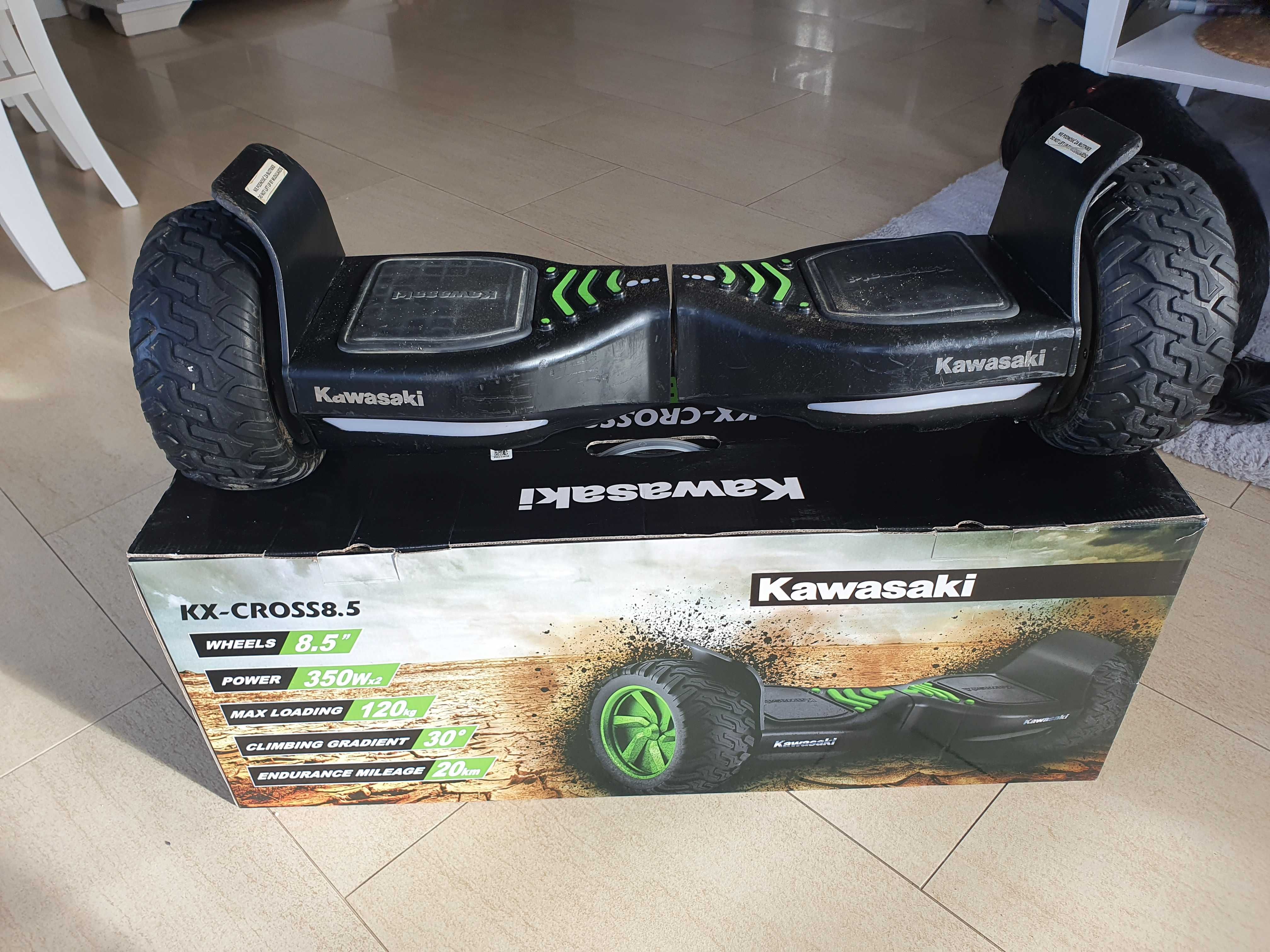 Deskorolka elektryczna, terenowa, Hoverboard, Kawasaki