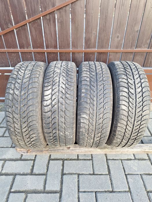 Cztery zimowe opony marki Dębica 185/65 R14