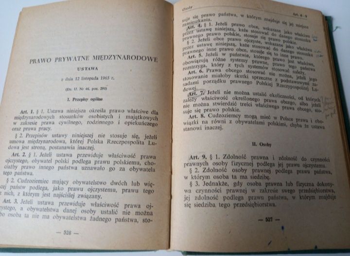 Kodeks Cywilny Kodeks Rodzinny i Opiekuńczy Prawo Prywatne 1971rok