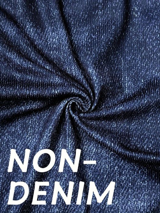 Legginsy 3/4 Imitacja Jeansu Niebieskie Casual Shein 3Xl 46