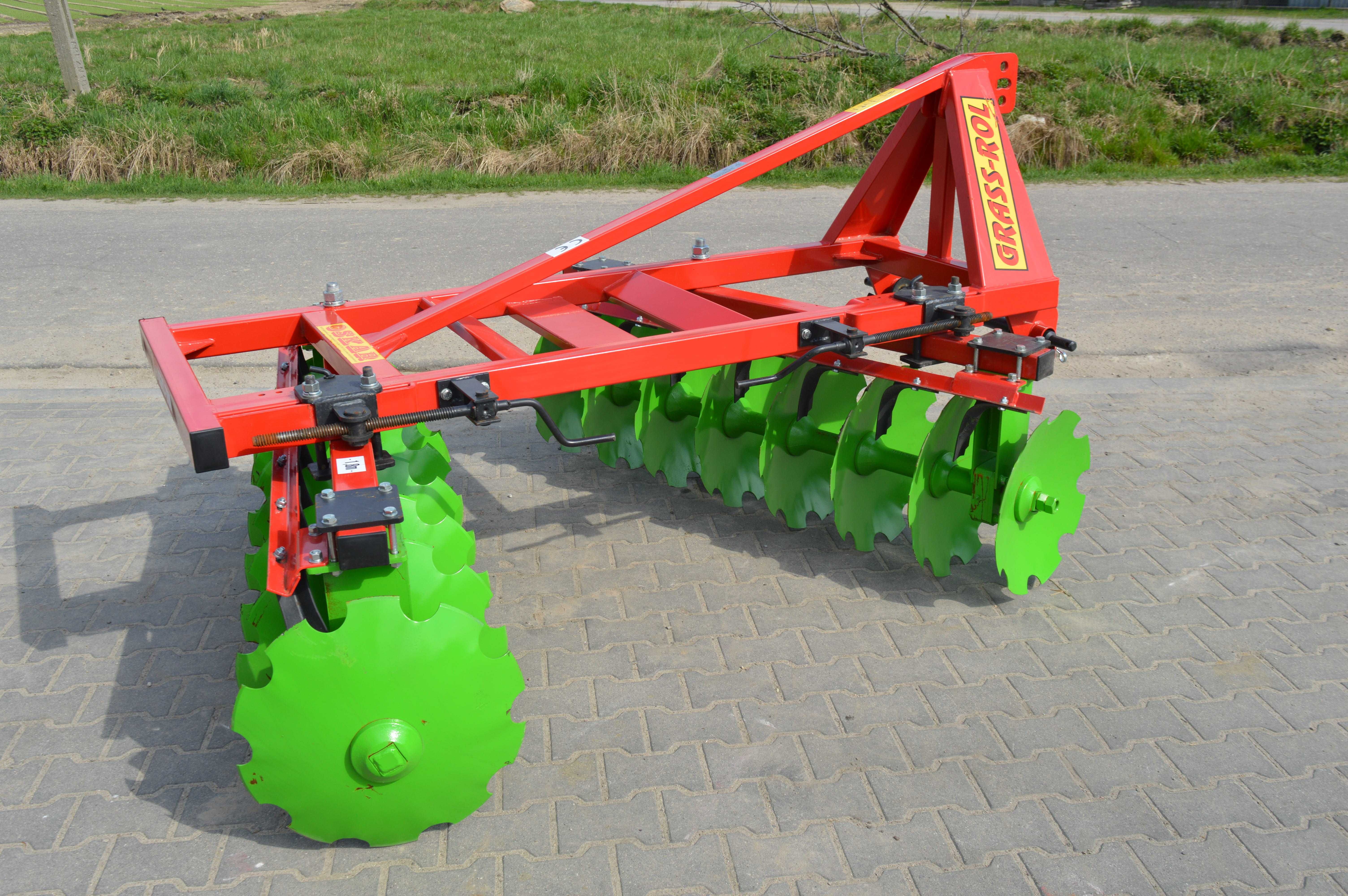 Brona Talerzowa 1,6m/3,15 V2 X GRASS-ROL OSKAR borowa solidna