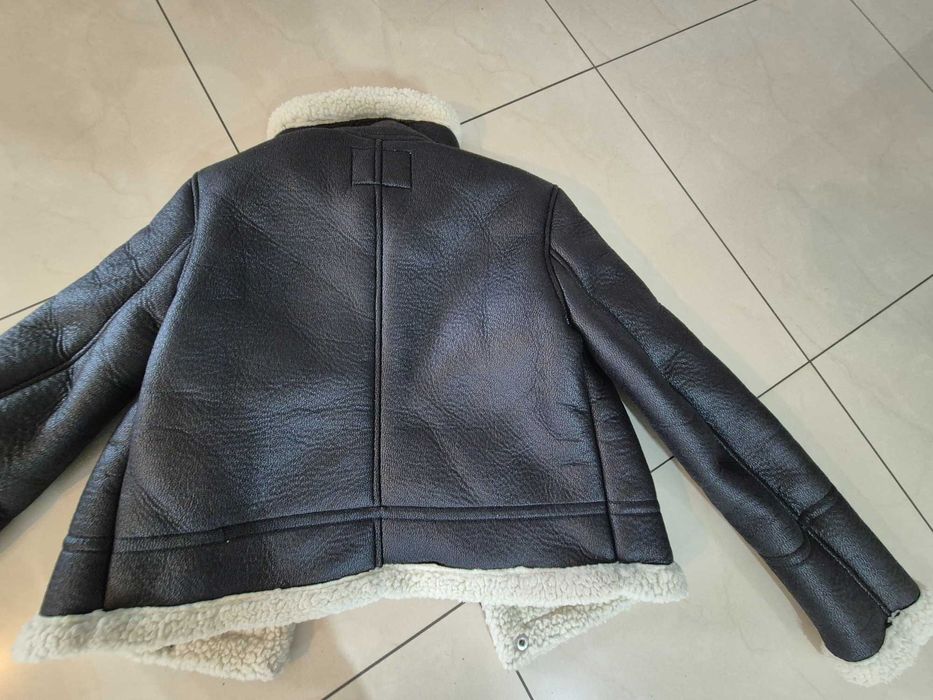 Kurtka kożuszek  ramoneska eco skóra house 34 xs czarna