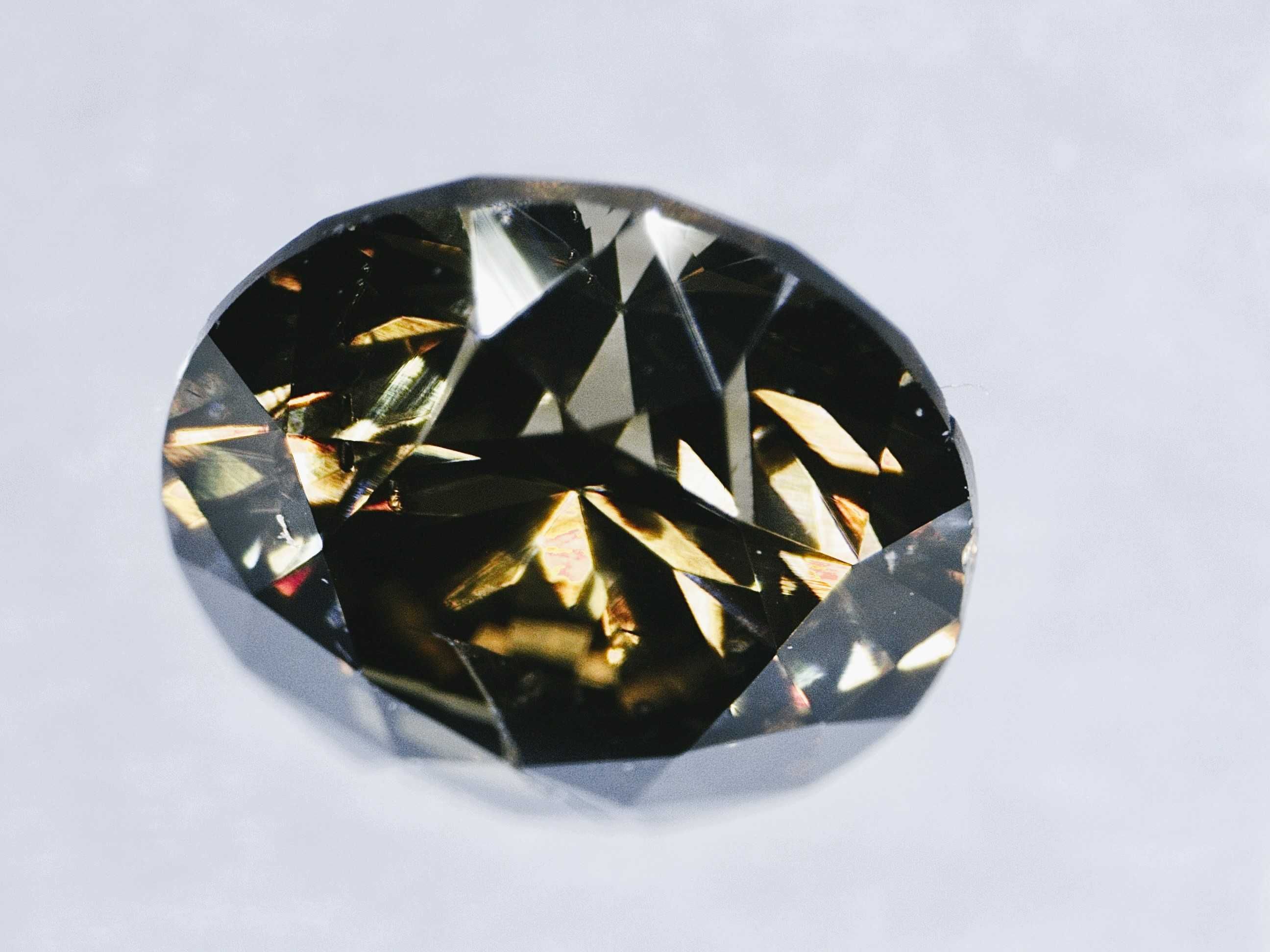 Naturalny Diament 0.30ct Brązowy Brylant I2