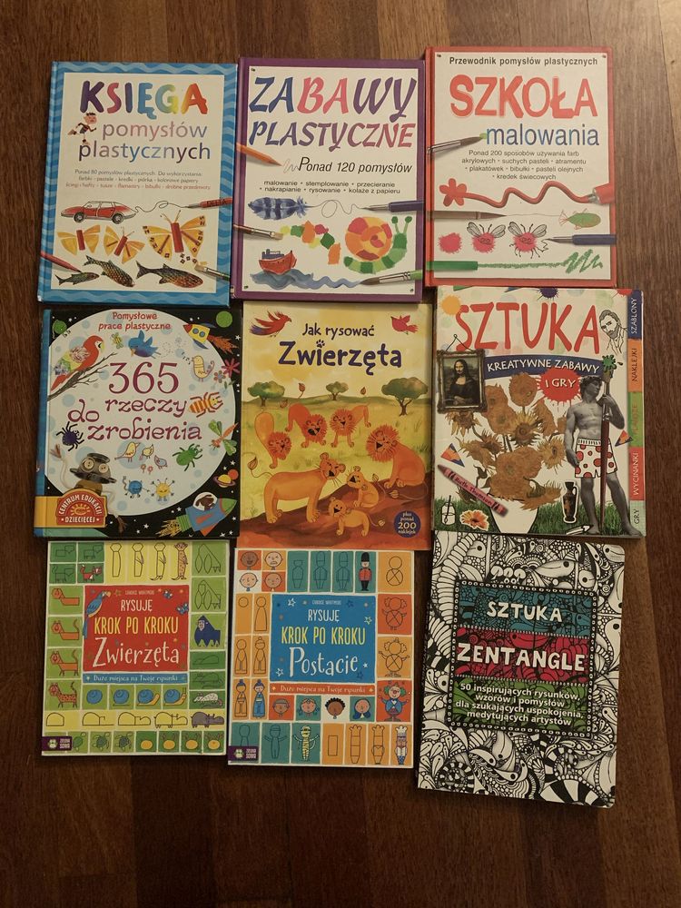 Zestaw 9 siążek plastycznych dla dzieci (m. in. Fiona Watt)
