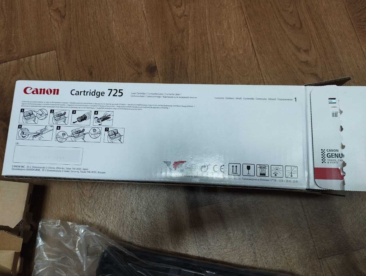 Картридж Canon 725 ОРИГИНАЛ новый производство Япония