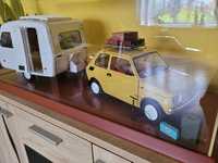 Fiat 126p + Przyczepa Deagostini skala  1:8