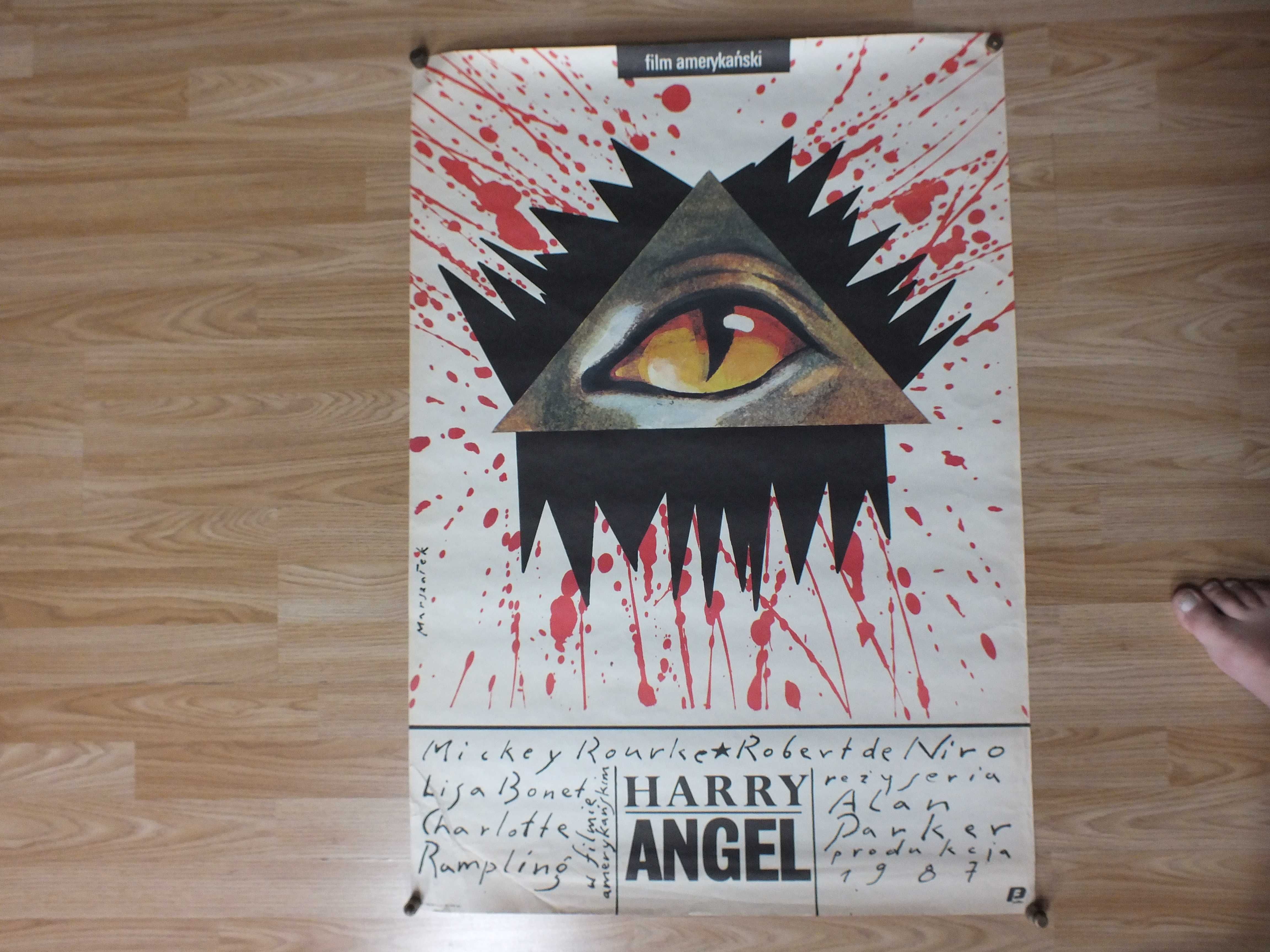 Oryginalny plakat - Harry Angel - Pierwodruk. GRZEGORZ MARSZAŁEK 1988