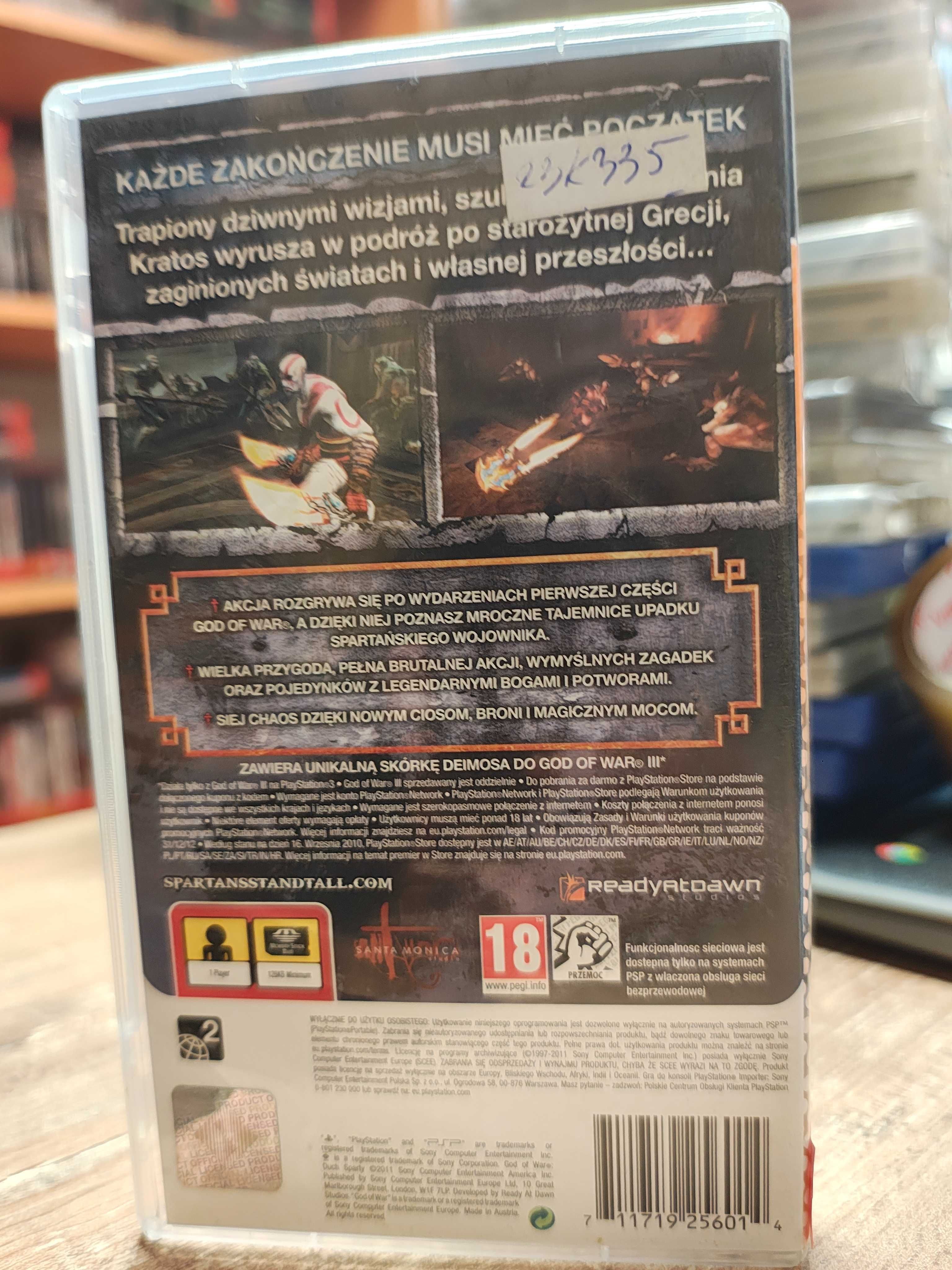God of War. Duch Sparty Sony PSP PL Po POLSKU SklepRetroWWA