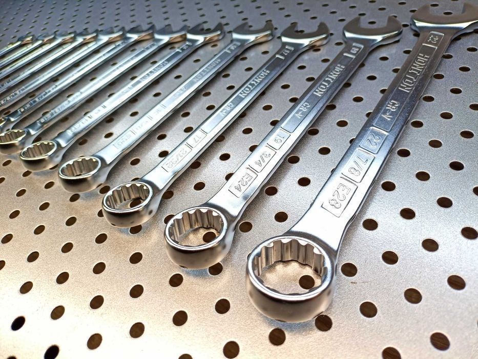 Klucze płasko-oczkowe 8-22mm 12el CrV Klucze torx klucze calowe klucze