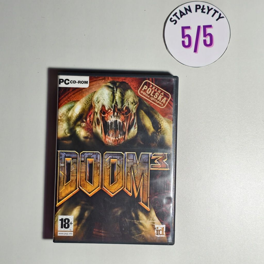 gra pc - doom 3 - wydanie pudełkowe - polskie - super stan