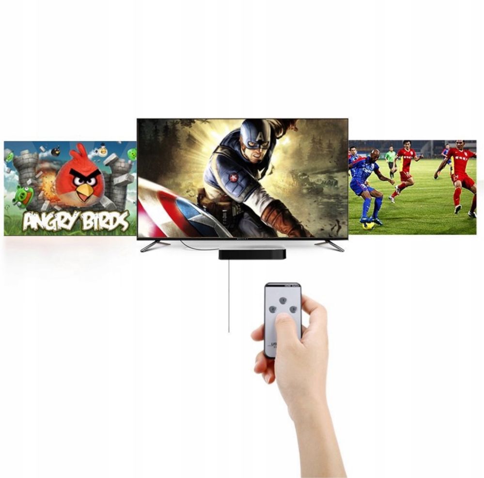 Switch przełącznik HDmi ugreen 40234 HD 3D 4K