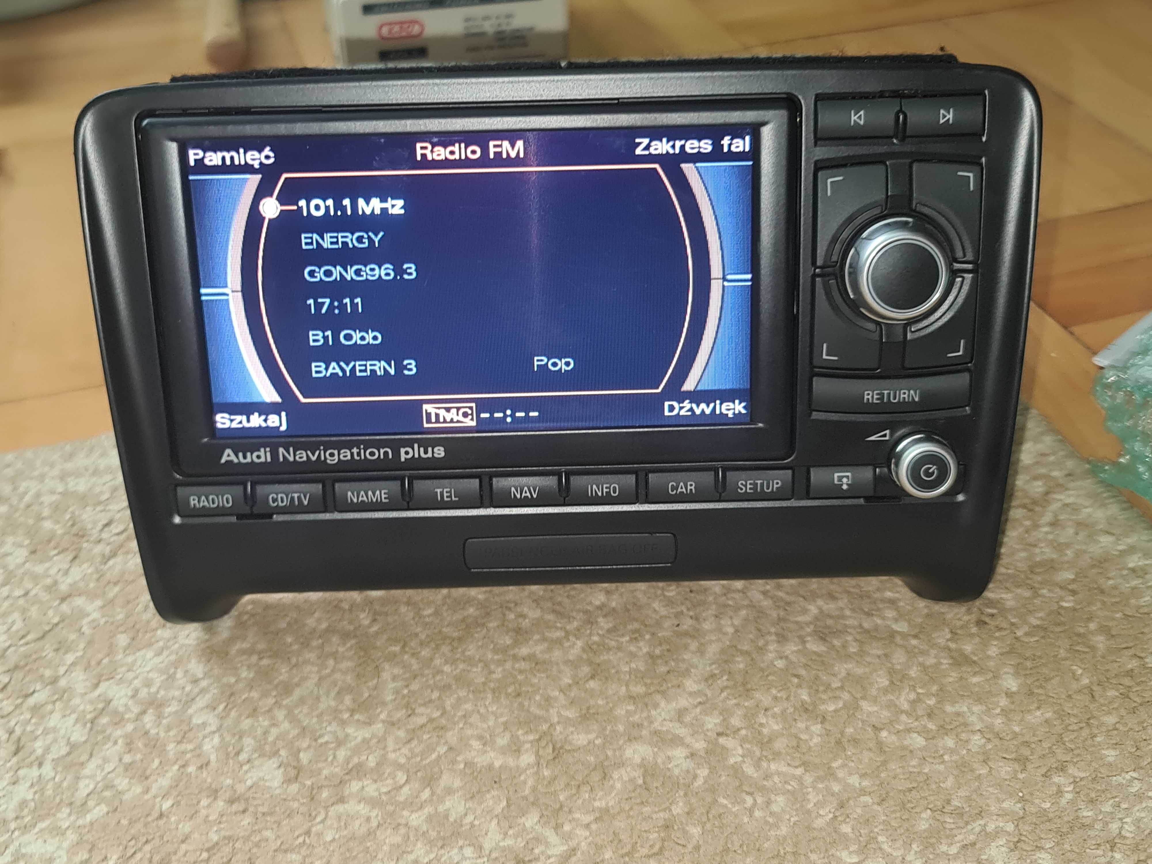 Radio Audi TT Navigation Plus RNS-E Radio Nawigacja Polskie menu A3 A4