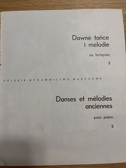 Dawne tańce i melodie na fortepian cz. 2