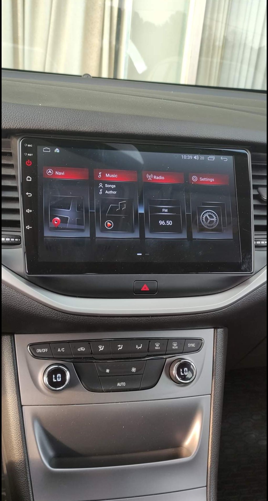 Rádio Android 12 com GPS Opel Astra K (Novo)