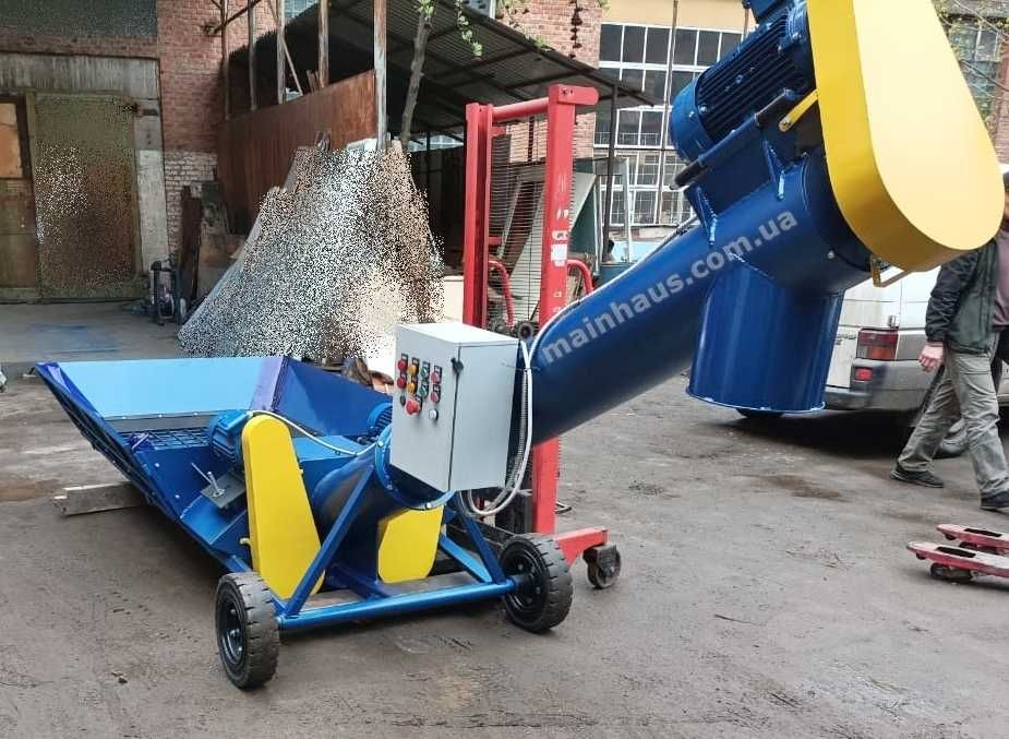 розвантажувач вагонів типу хоппер шнек для зерна 70т/г погрузчик