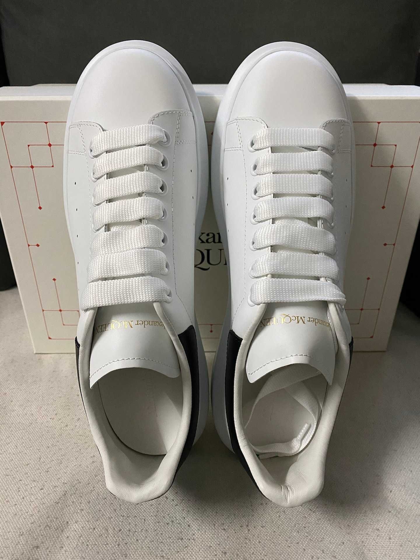 WhiteBlack\AlexanderMcQueen*Damskie*Moda UnisexTrampki.44