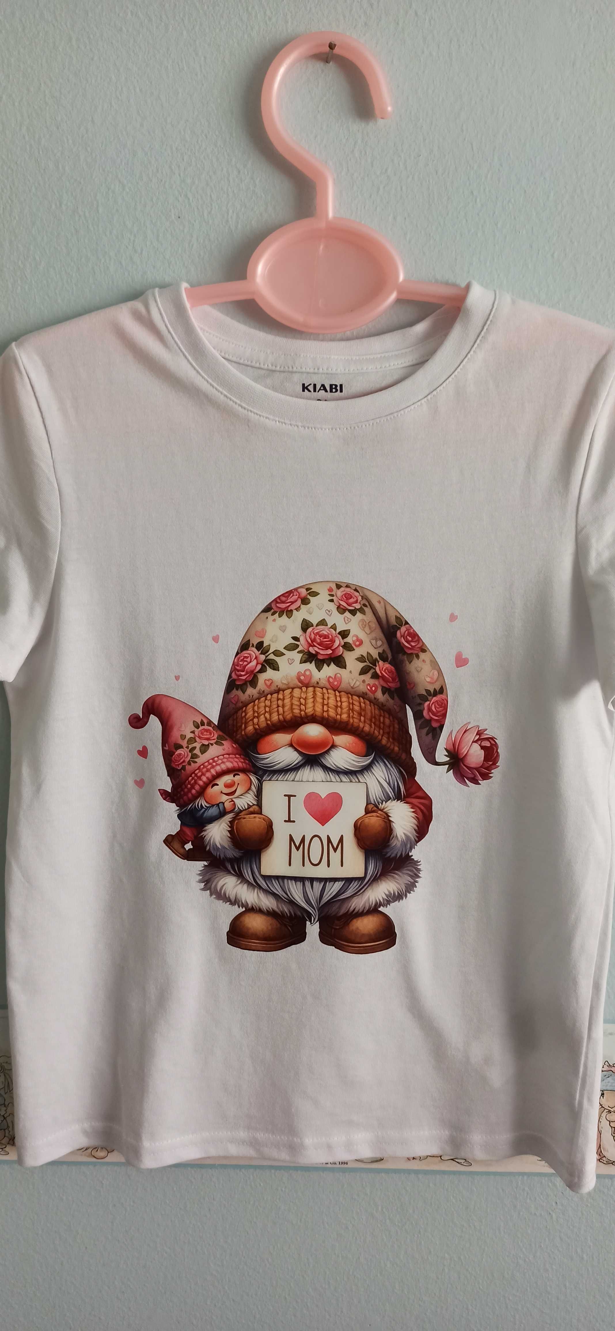 T-shirt para o Dia da Mãe - I love Mom - Anãozinho