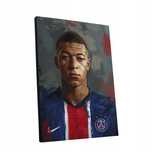 Nowoczesny Portret Kylian Mbappé na płótnie 30x40 cm do wnętrza