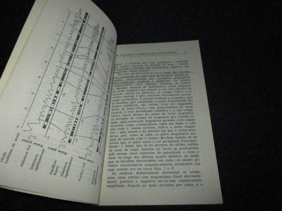Livro Os vulcões e a deriva dos continentes Haroun Tazieff