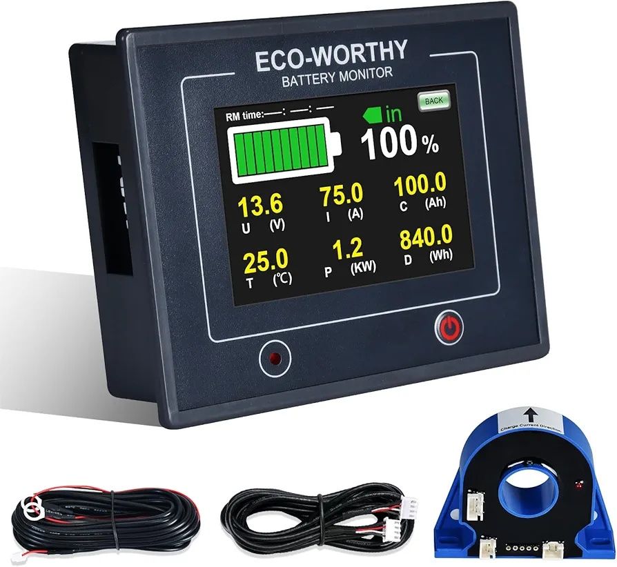 Монітор заряду акумулятора Eco-Worthy Battery Monitor ECO-NBM100V Моні