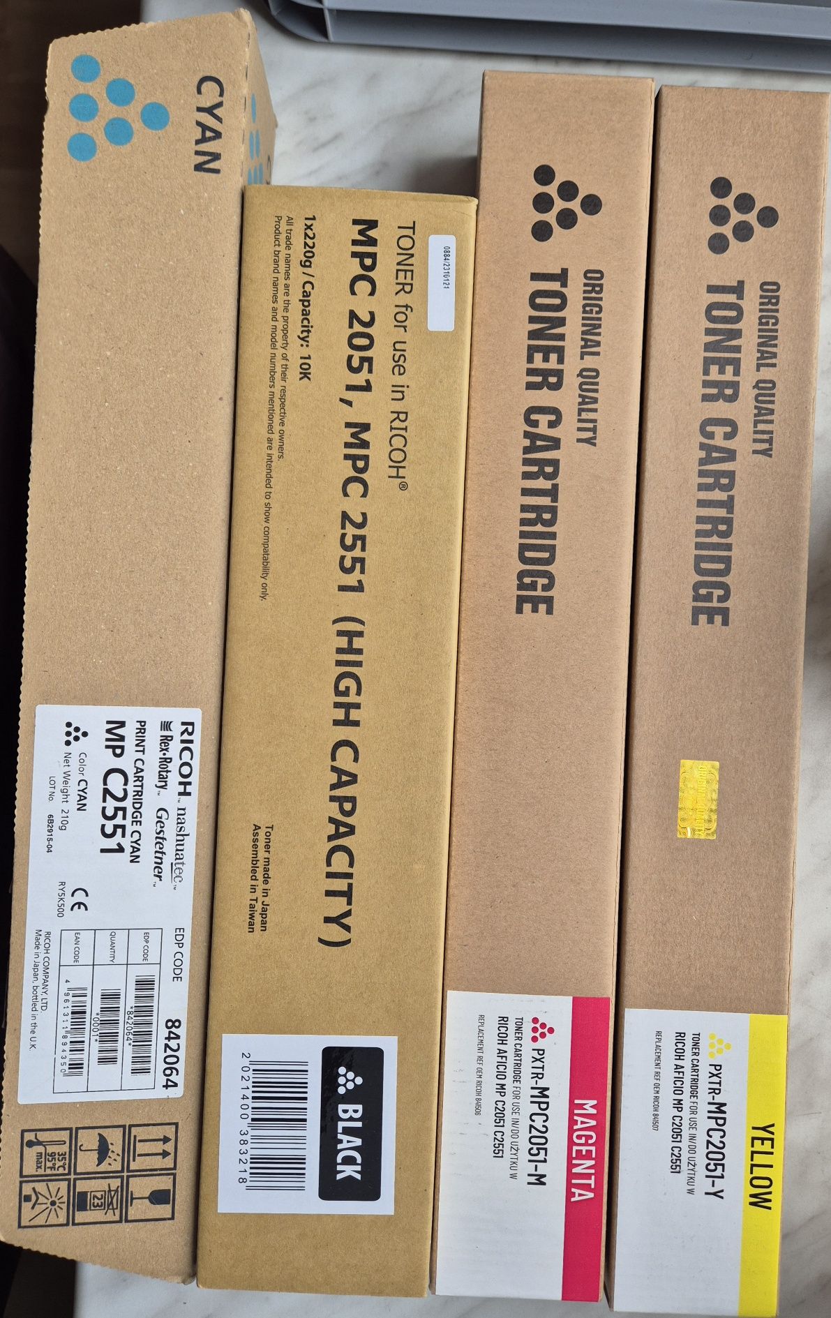 Tonery Ricoh MPC 2051, MPC 2551
