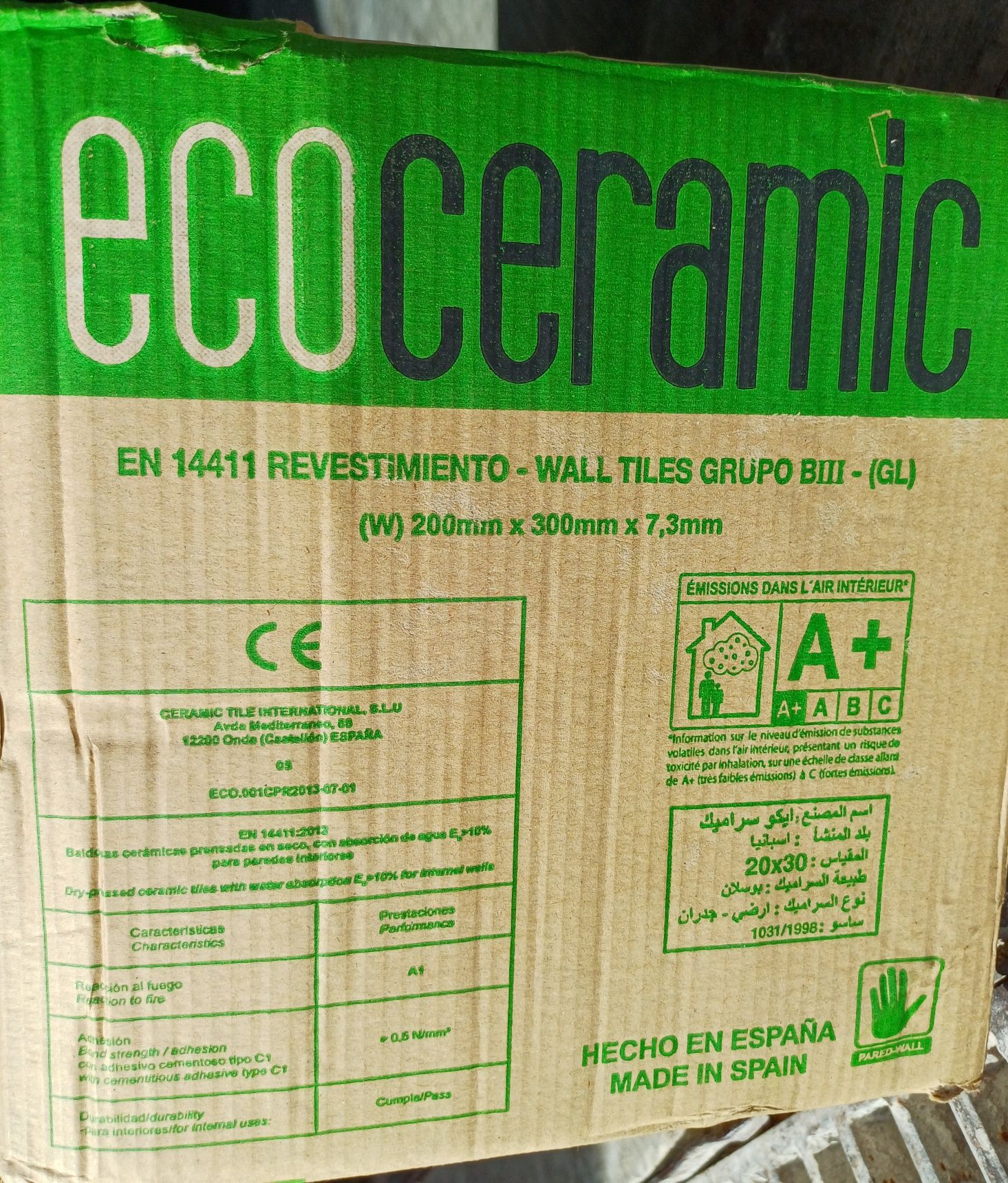 Azulejo ecoceramic 8€/m2