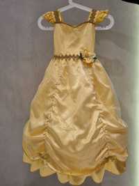 Sukienka księżniczki Belli strój karnawałowy przebranie dla dziewczynk