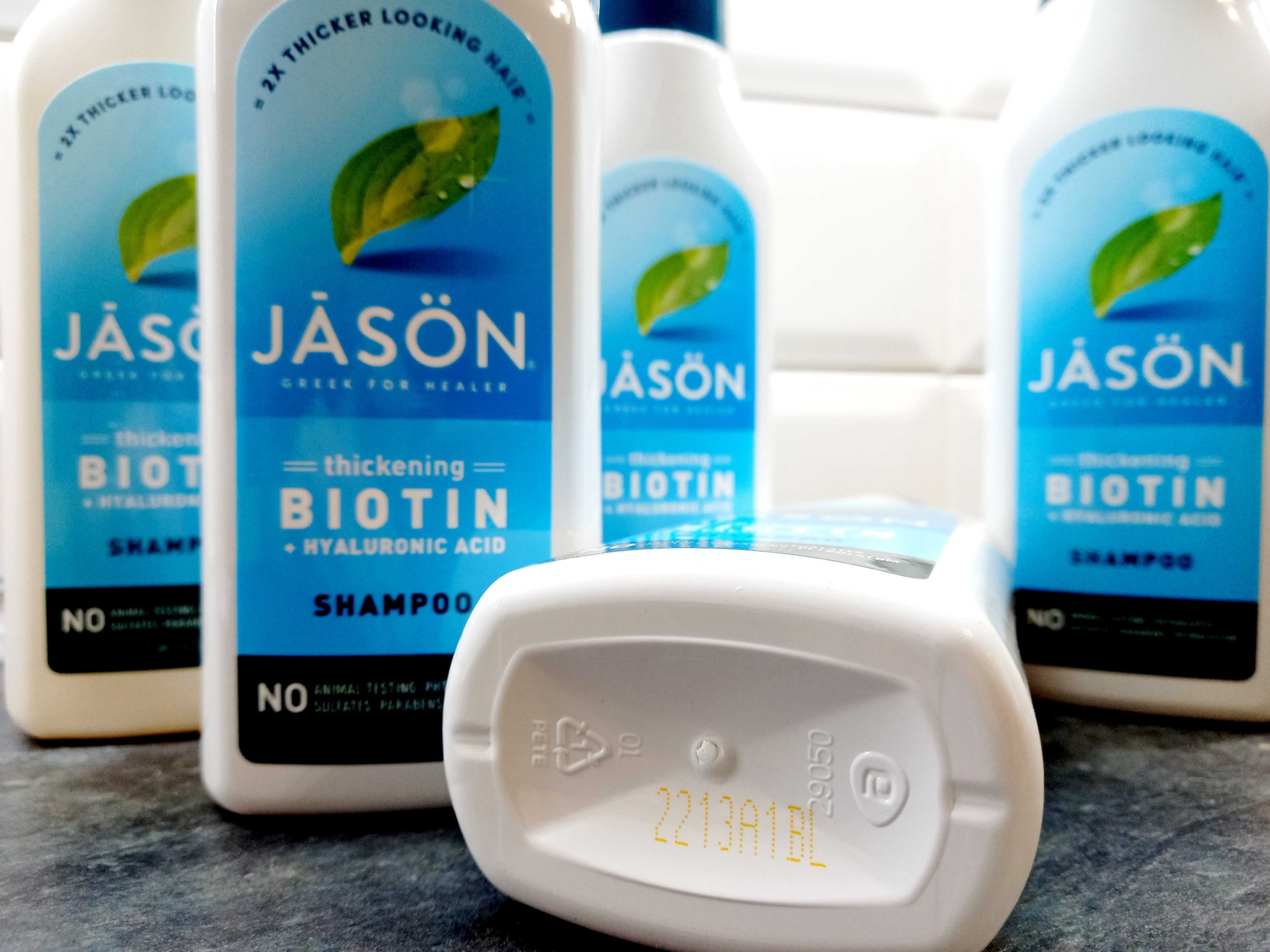 Jason, Shampoo Biotine + Hyaluronic Acid (473 мл), шампунь с биотином