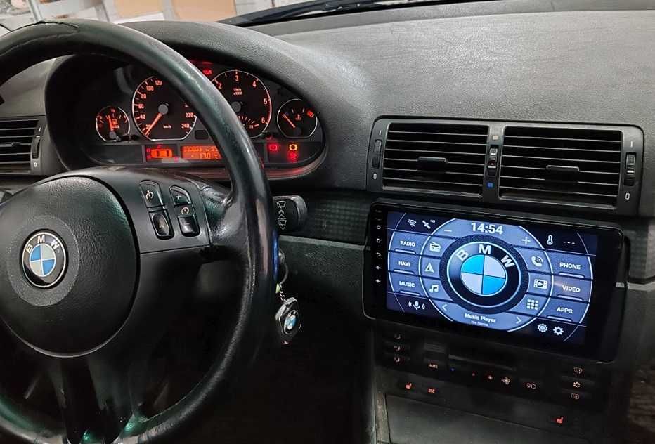 (NOVO) Rádio 2DIN 9" BMW E46 • Android [4+32GB] • 320 318 Serie 3
