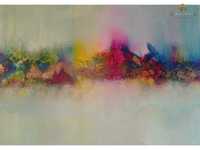 Kolorowa abstrakcja obraz na płótnie 70 x 50 ręcznie malowany