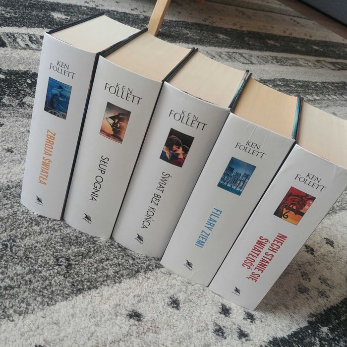 Ken Follett - Filary ziemi - komplet 5 tomów