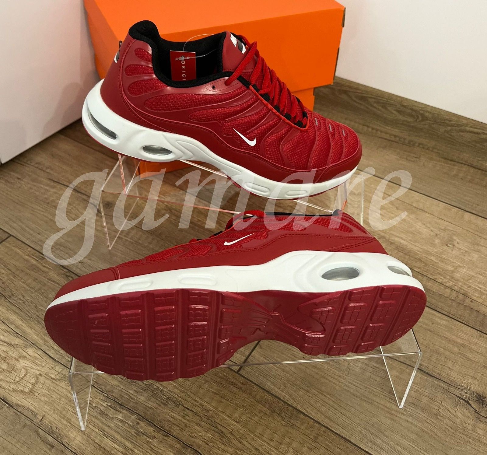 czerwone męskie Nike air max plus TN nowe sportowe buty Nike