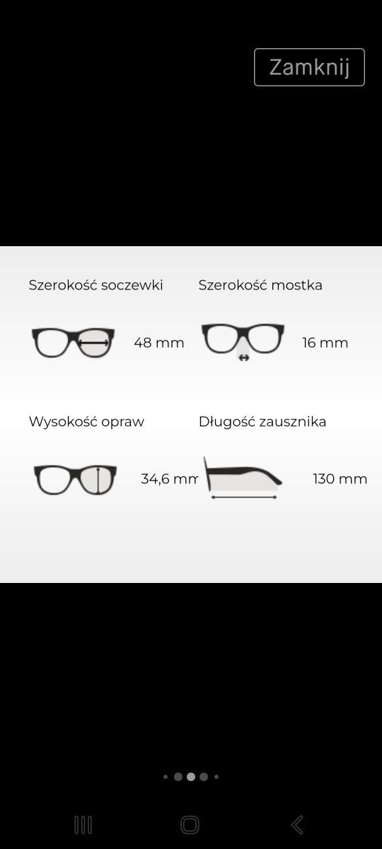 Oprawki do okularów dziecięce Ray Ban model RB 1544