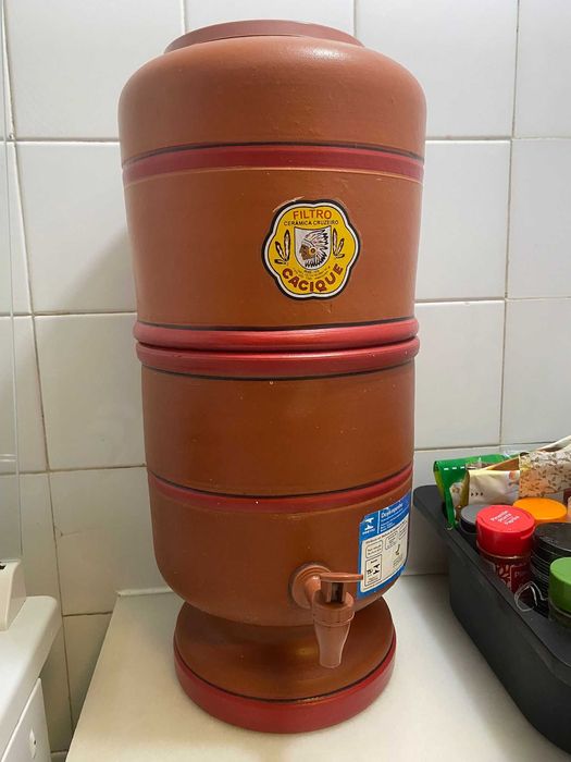 Filtro purificador de água argila brasileira cerâmica tradicional - 5L