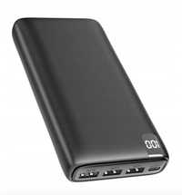 Powerbank Riapow 26800 mAh czarny/Black Przenośna ładowarka 4 wyjścia