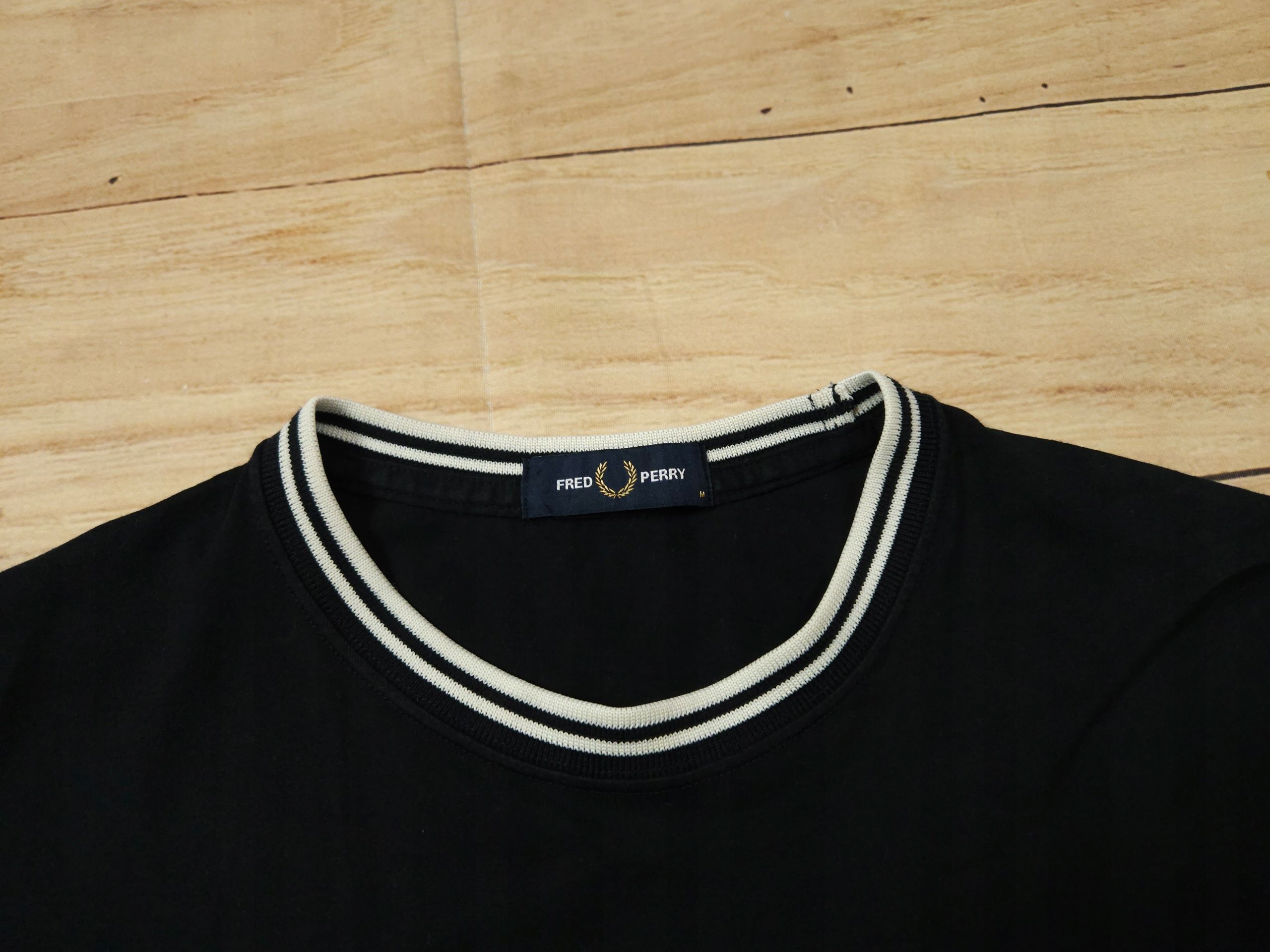 FRED PERRY Koszulka Męska T-Shirt Logowana r. M