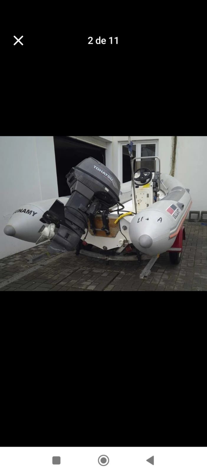 Valliant 450 motor tohatsu 40cv 7 passageiros