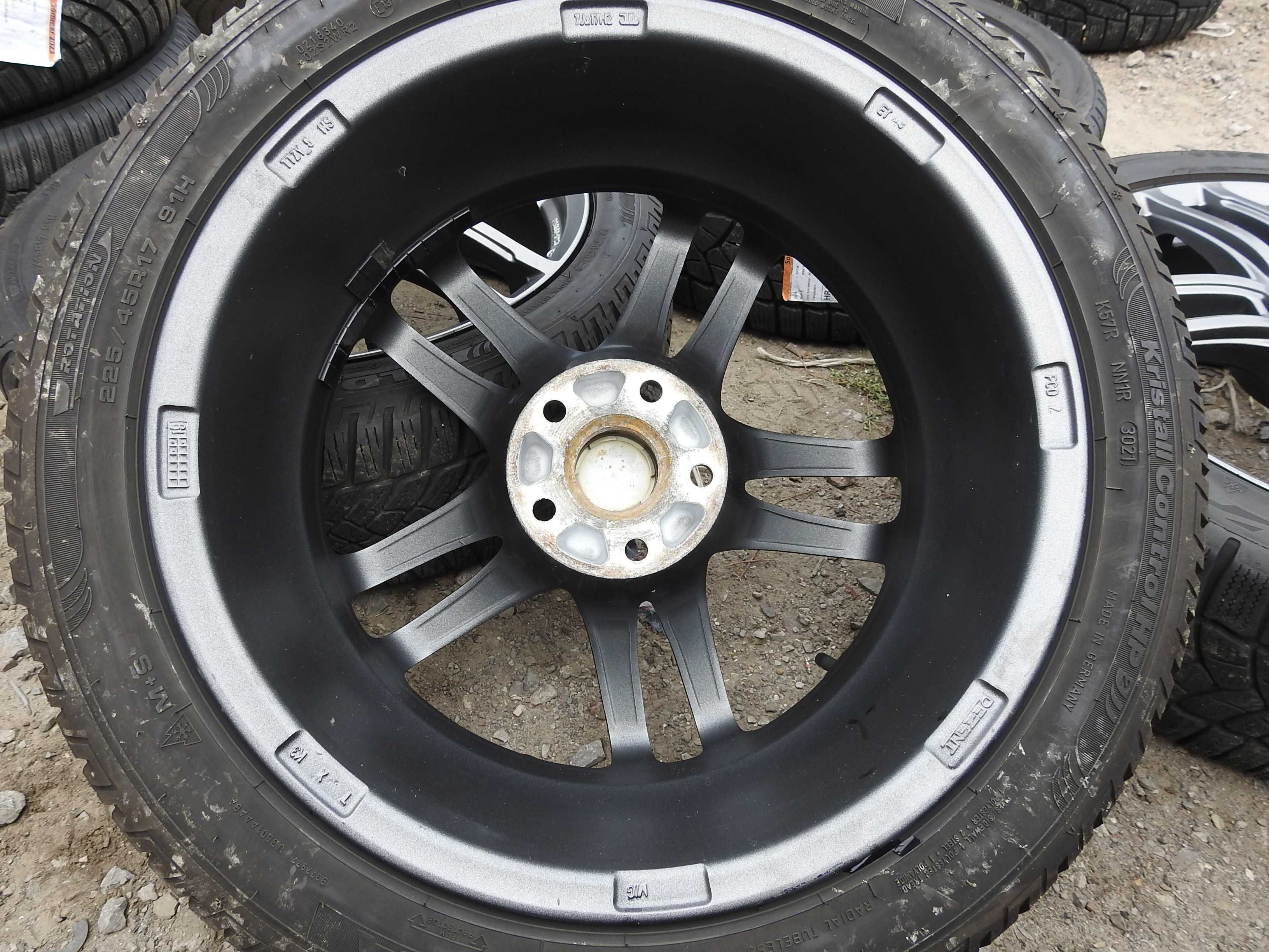 4xAlufelgi 17'' 5x112 7J ET49 Dezent 2019rok piasta 57,1 VW SKODA AUDI